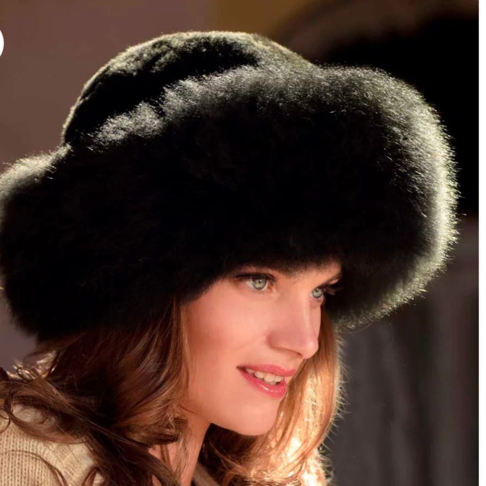 Peruvian link 100% alpaca fur hat, OS